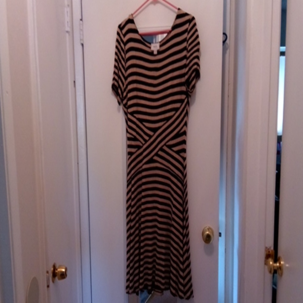Mid length dress.